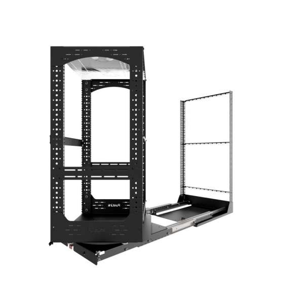 19" Auszieh- und drehbares Rack 20RU, 160kg Traglast, 490B x 510T x 963H
