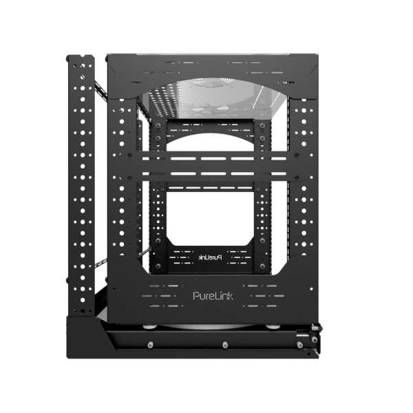 19" Auszieh- und drehbares Rack 12RU, 200kg Traglast, 490B x 510T x 606H