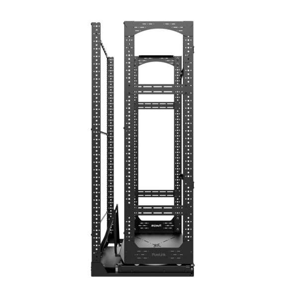 19" Auszieh- und drehbares Rack 32RU, 130kg Traglast, 490B x 608T x 1505H