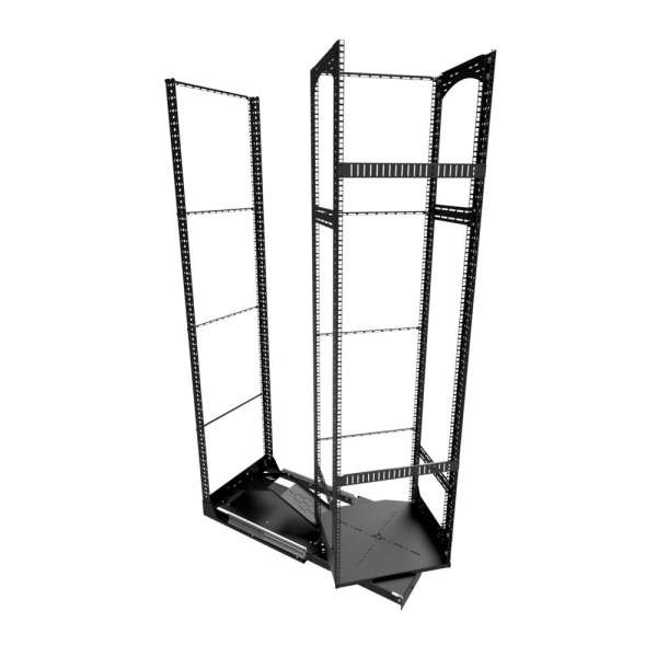 19" Ausziehbares und drehbares Rack 42RU, 125 kg Belastung, 490B X 615T X 1950H