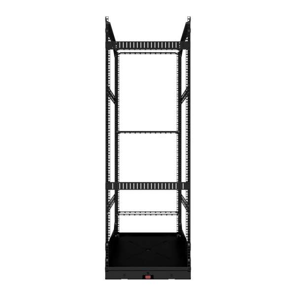 19" Auszieh- und drehbares Rack 32RU, 160kg Traglast, 490B x 510T x 1498H