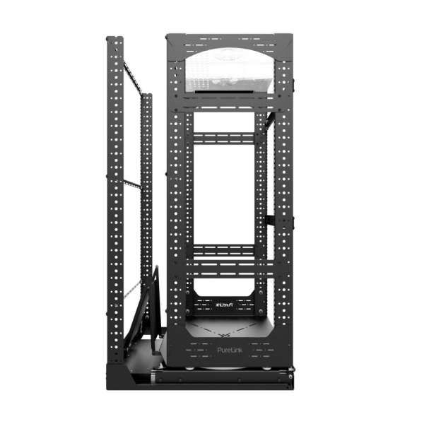 19" Auszieh- und drehbares Rack 24RU, 130kg Traglast, 490B x 608T x 1148H