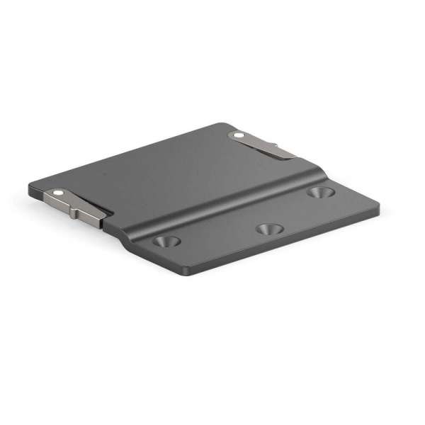 mediahub2 - Untertischhalterung (schwarz) - Für die bündige Montage des mediahub2 unter einem Tisch oder Regal etc.