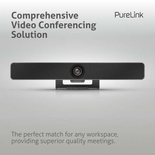 Vuelogic - Huddle Space Videobar - VB200 - All-in-one 4K Kamera, Mikrofon und Soundbar