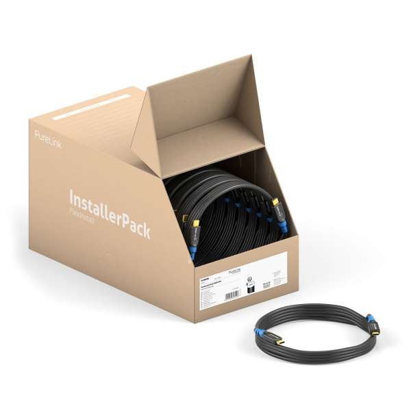FlexInstall HDMI Kabel 8K, 0.50m - Installer Pack 60 stk.