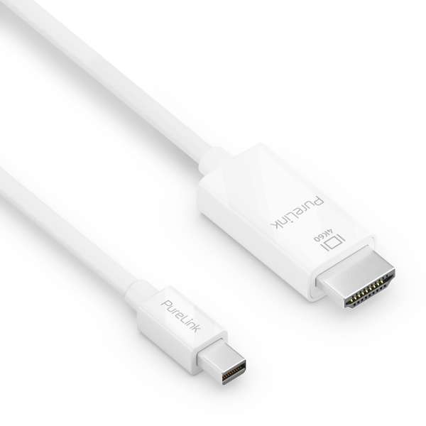 Mini DisplayPort auf HDMI Kabel - 4K60 - iSerie - weiß - 1,50m
