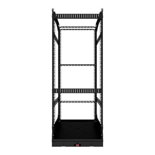19" Auszieh- und drehbares Rack 28RU, 300kg Traglast, 490B x 510T x 1320H
