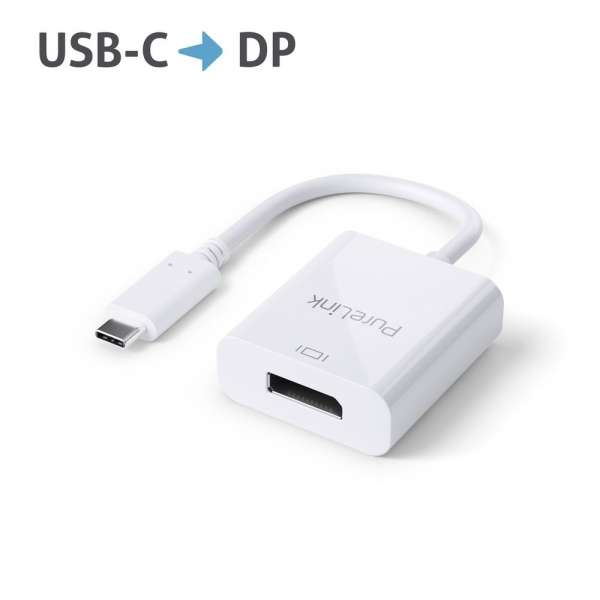 USB-C auf DisplayPort Adapter - 4K60 - iSerie - weiß - 0,10m USB-C auf DisplayPort Adapter - 4K60 - iSerie - weiß - 0,10m